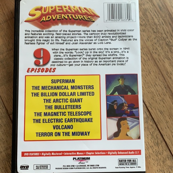 Superman Adventures cartoon DVD - Picture 4 of 4